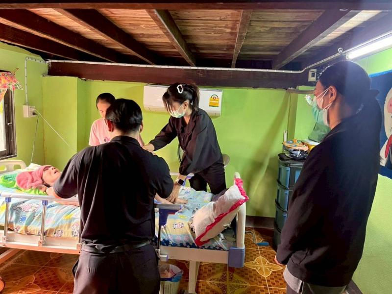 กิจกรรม "ดูแลผู้ป่วยที่มีภาวะพึ่งพิง ตำบลบ้านโป่ง" ของอาสาสมัครบริบาลท้องถิ่น อบต.บ้านโป่ง อ.งาว จ.ลำปาง เดือนเมษายน 2569 ประจำปีงบประมาณ พ.ศ.2569 